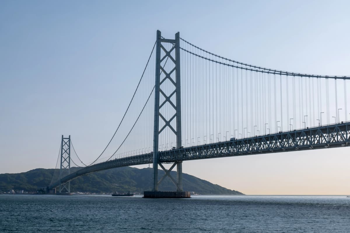 关西之旅里的明石海峡大桥