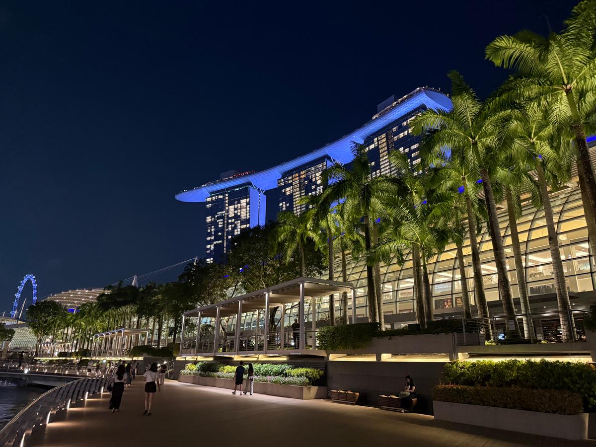 滨海湾金沙与新加坡摩天观景轮