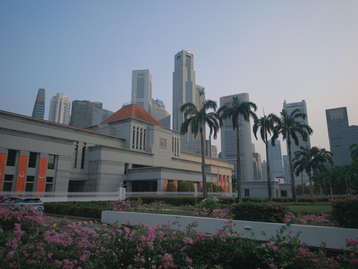 国会大厦与新加坡金融区